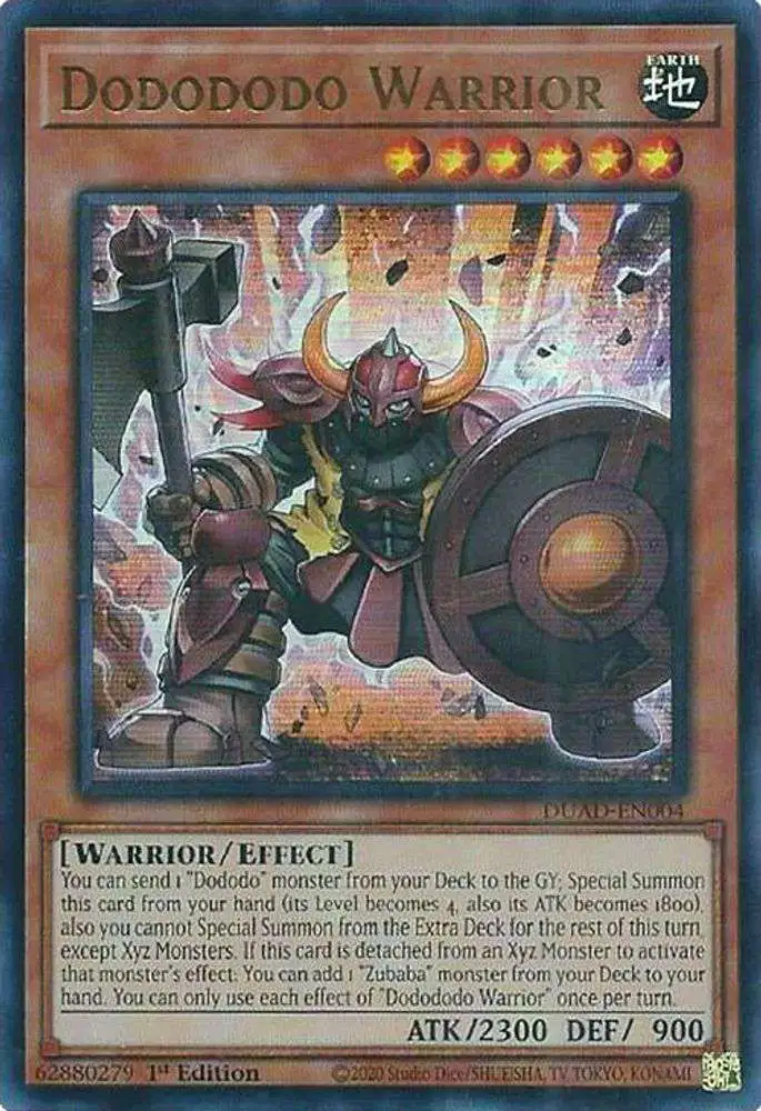 YuGiOh Trading Card Game Duelist's Advance Ultra Rare Dodododo Warrior DUAD-EN004