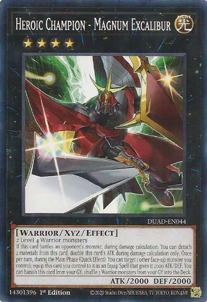 excalibur yugioh card Amazon.com: Yu-Gi-Oh! - Heroic Champion - (REDU-EN041) - Return of The Duelist - 1st Edition Heroic Champion - Excalibur Card