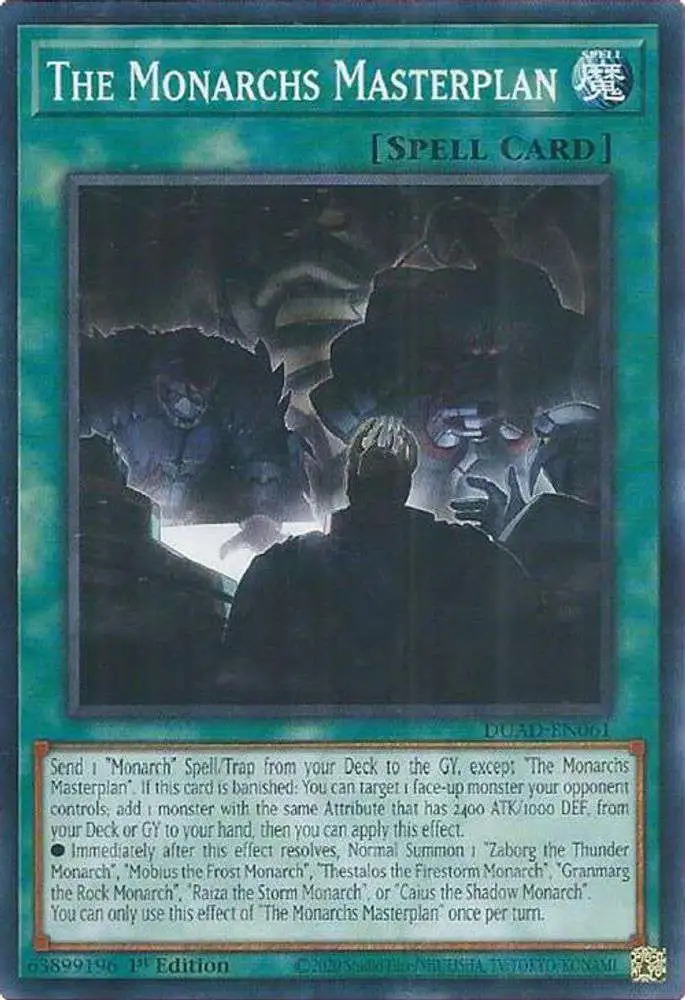yugioh new monarch cards Deck may be 1st or Unlimited Edition 3 new monarchs and their