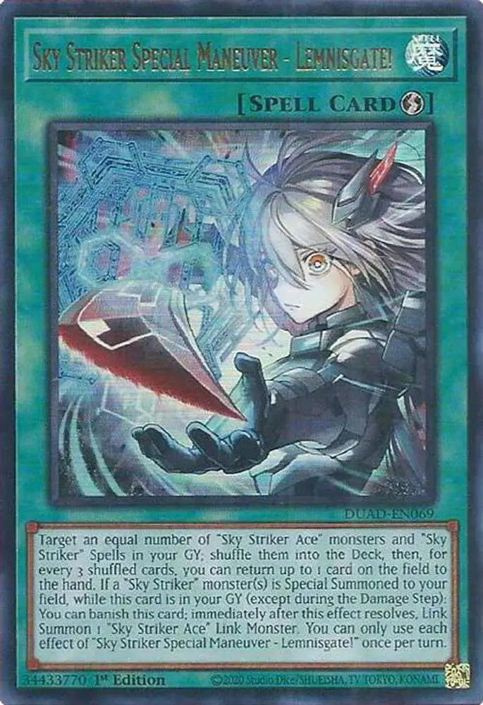 YuGiOh Trading Card Game Duelist's Advance Starlight Rare Sky Striker Special Maneuver - Lemnisgate! DUAD-EN069