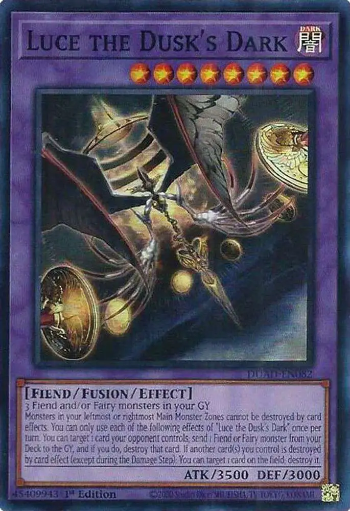 YuGiOh Trading Card Game Duelist's Advance Super Rare Luce the Dusk's Dark DUAD-EN082