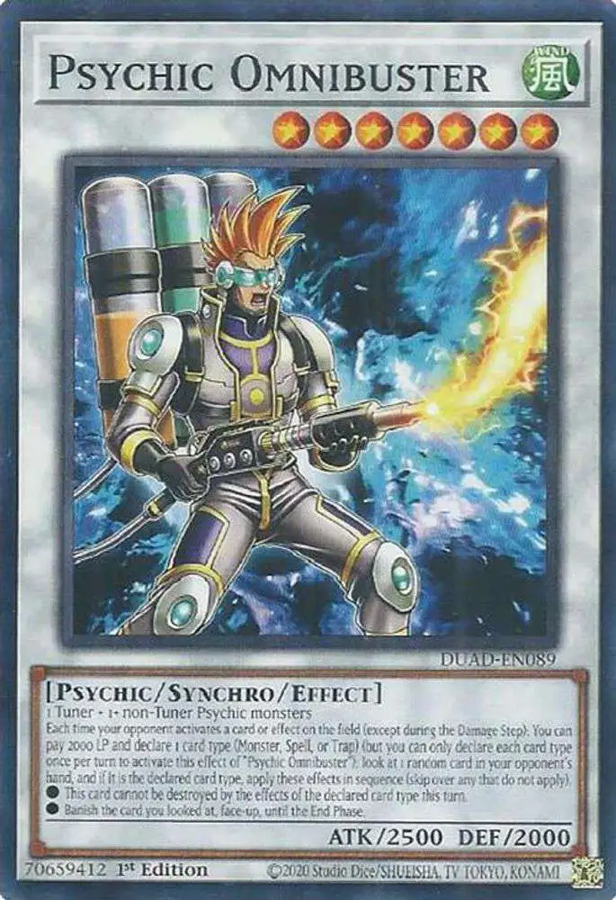 YuGiOh Trading Card Game Duelist's Advance Common Psychic Omnibuster DUAD-EN089