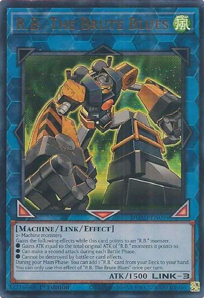 YuGiOh Trading Card Game Duelist's Advance Ultra Rare R.B. The Brute Blues DUAD-EN094