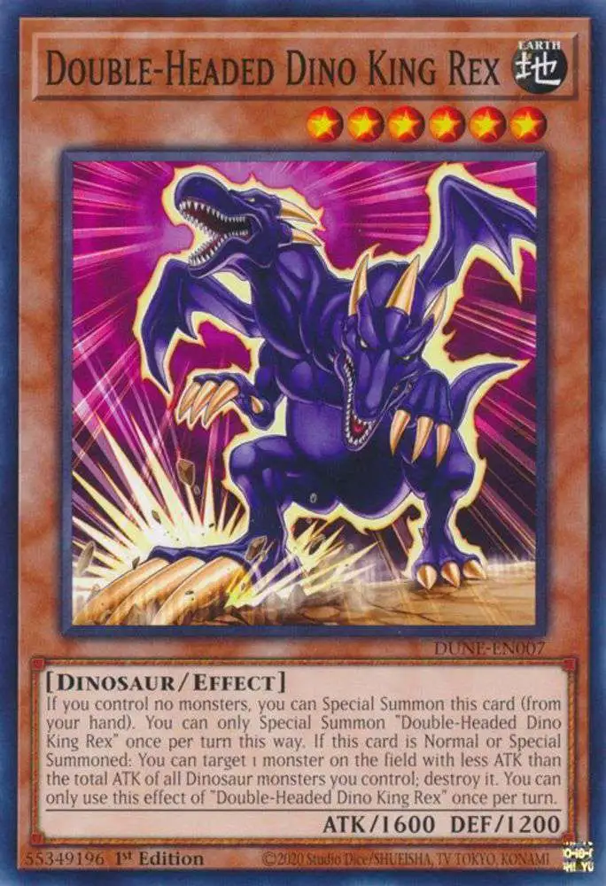 YuGiOh Trading Card Game Duelist Nexus Common Double-Headed King Rex DUNE-EN007