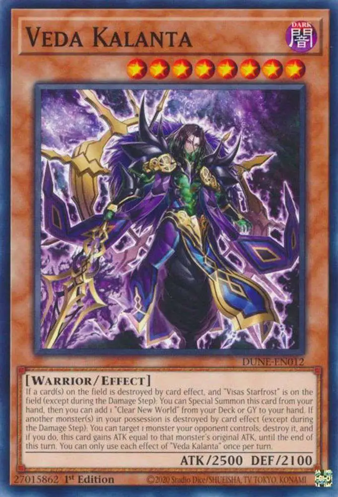 YuGiOh Trading Card Game Duelist Nexus Common Veda Kalanta DUNE-EN012