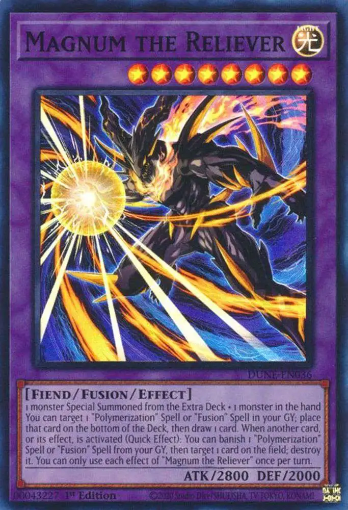 YuGiOh Trading Card Game Duelist Nexus Super Rare Magnum the Reliever DUNE-EN036