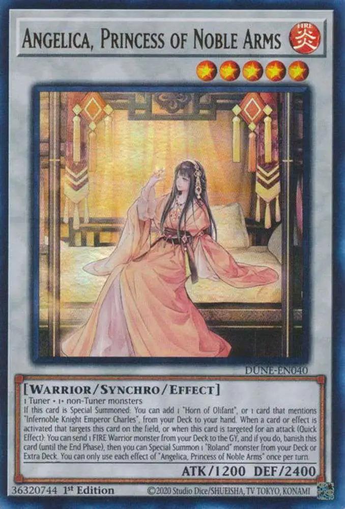 YuGiOh Trading Card Game Duelist Nexus Ultra Rare Angelica, Princess of Noble Arms DUNE-EN040