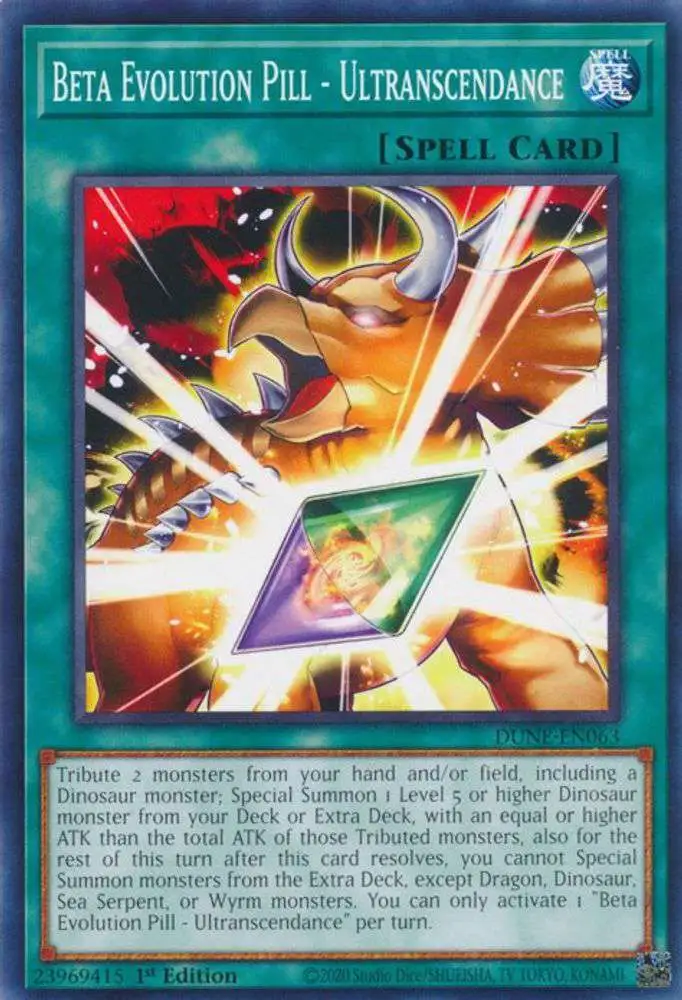 YuGiOh Trading Card Game Duelist Nexus Single Card Common Beta Evolution  Pill - Ultranscendance DUNE-EN063 - ToyWiz
