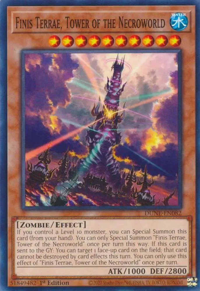 YuGiOh Trading Card Game Duelist Nexus Common Finis Terrae, Tower of the Necroworld DUNE-EN082