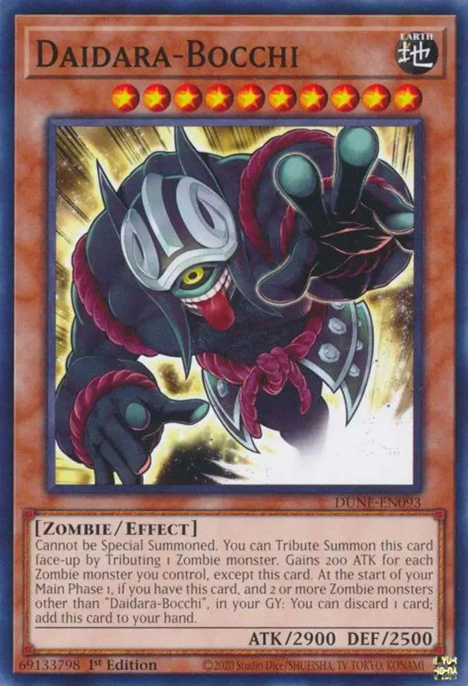 YuGiOh Trading Card Game Duelist Nexus Single Card Common Daidara-Bocchi DUNE-EN093 - ToyWiz YuGiOh Trading Card Game Duelist Nexus Single Card Common Daidara-Bocchi DUNE-EN093 - ToyWiz