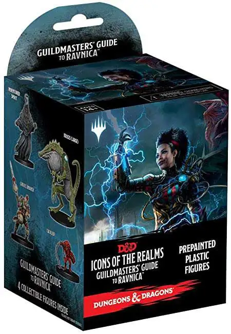 Dungeons & Dragons Icons of the Realms Guildmasters' Guide to Ravnica Mystery Pack [4 Miniatures]