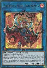 YuGiOh Duel Overload Ultra Rare Ferocious Flame Swordsman DUOV-EN032