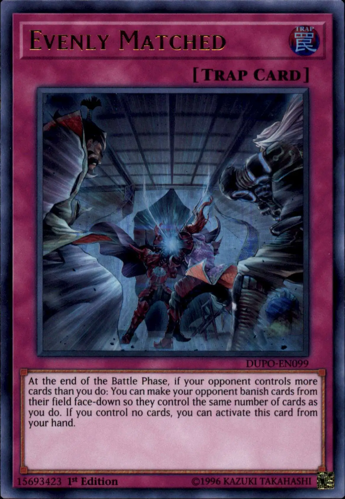 YuGiOh Duel Power Ultra Rare Evenly Matched DUPO-EN099