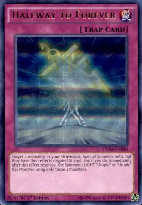 YuGiOh Duelist Saga Ultra Rare Halfway to Forever DUSA-EN040