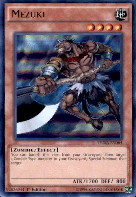 YuGiOh Duelist Saga Ultra Rare Mezuki DUSA-EN064