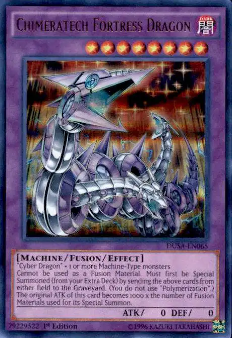 YuGiOh Duelist Saga Ultra Rare Chimeratech Fortress Dragon DUSA-EN065