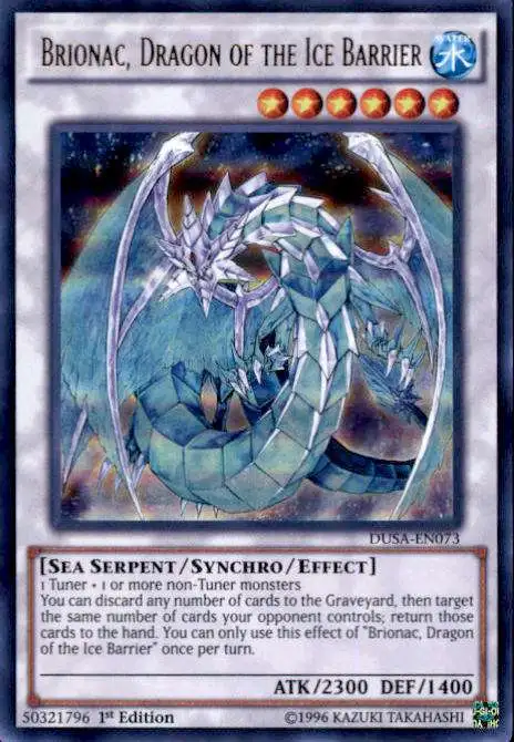 YuGiOh Duelist Saga Ultra Rare Brionac, Dragon of the Ice Barrier DUSA-EN073