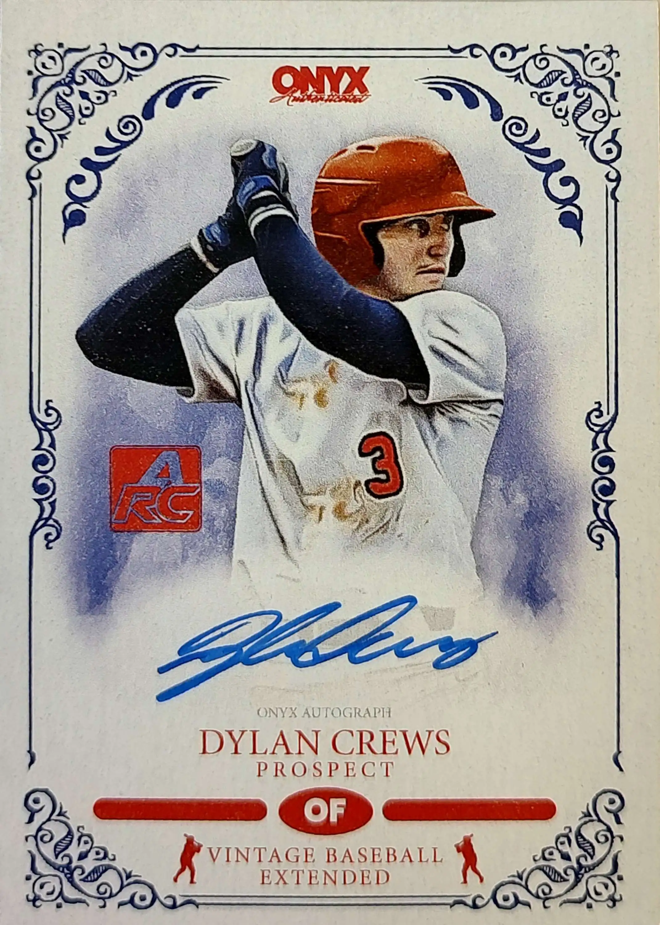 MLB 2022 Onyx Vintage Baseball Extended Dylan Crews Blue Ink 400