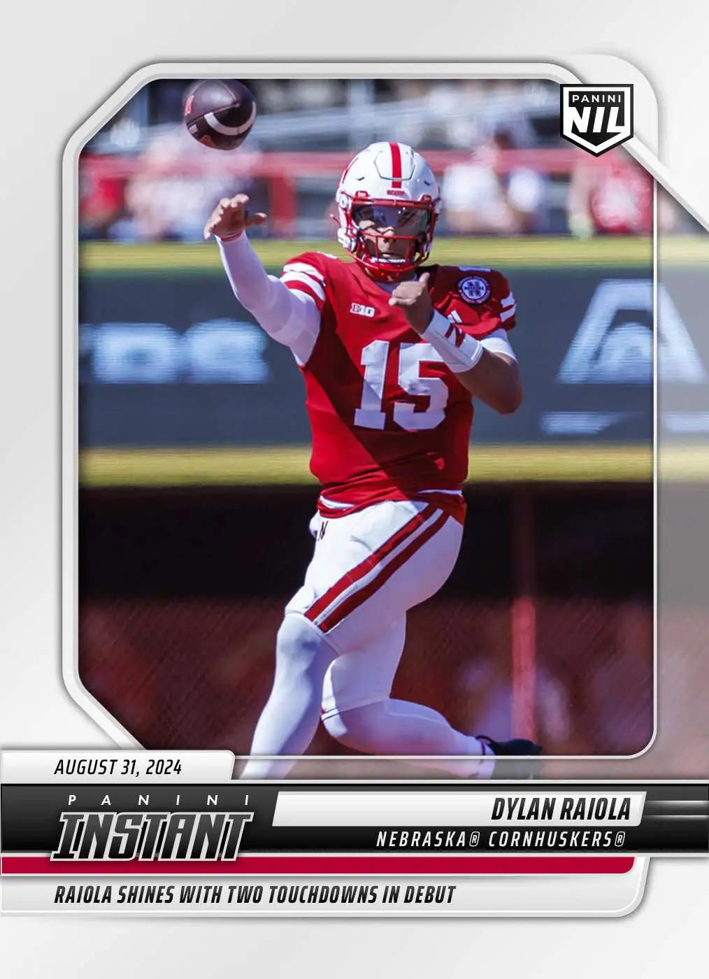 NCAA Nebraska Cornhuskers 2024 Instant College Football Dylan Raiola DRA [NIL]