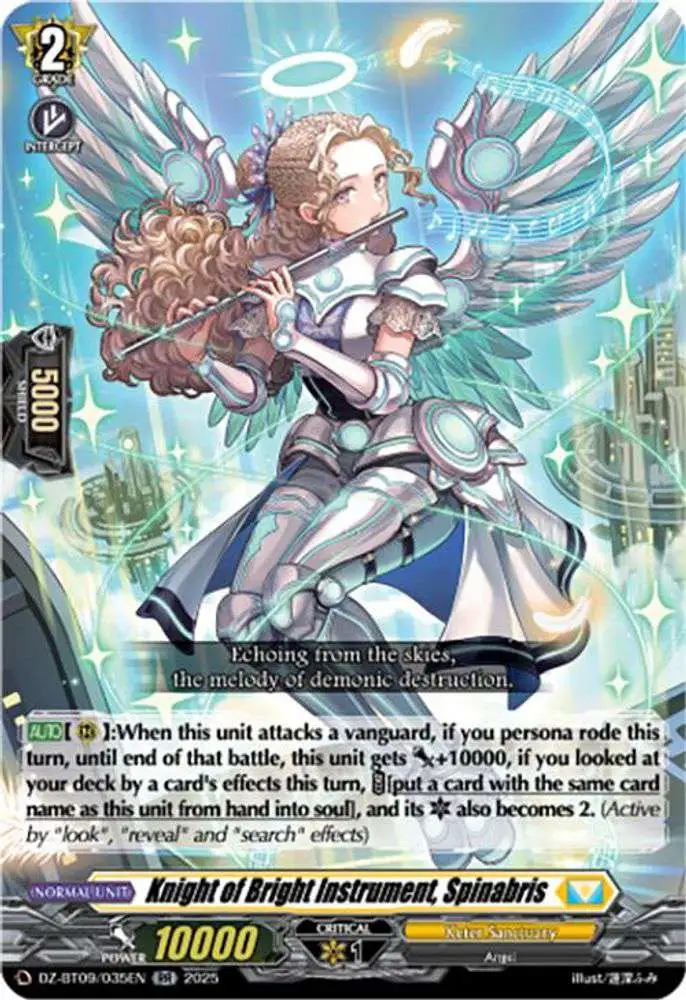 vanguard rare cards V-BT05/001EN VR Solitary Knight, Gancelot Spinabris card from the Cardfight Vanguard Super Brave Detonation set. Rare Card Set 01 -
