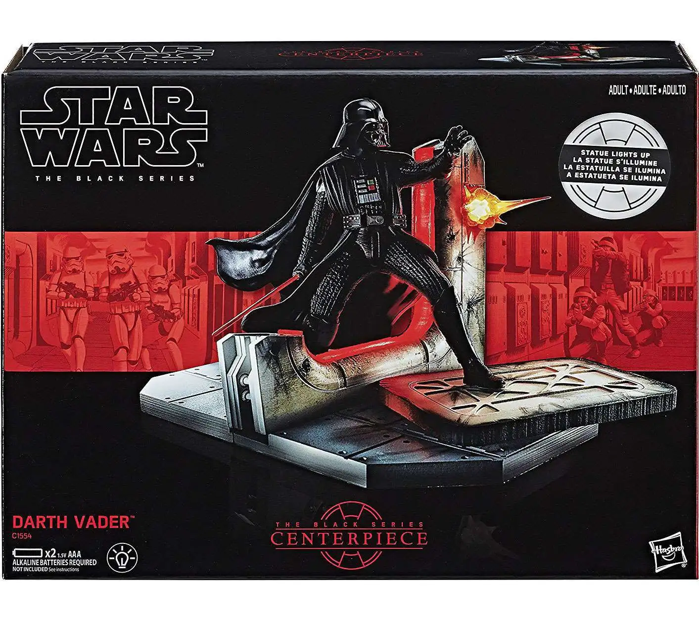 Star Wars Black Series Centerpiece Darth Vader Statue Figure [Lights Up!, Damaged Package]