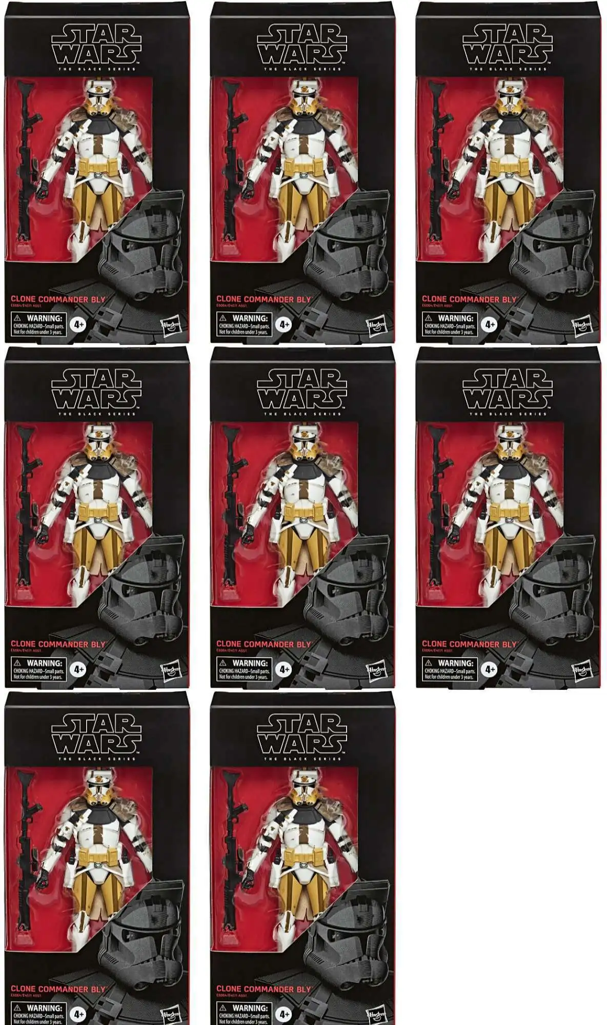 Star Wars Clone Wars Black Series Clone Commander Bly Case of 8 Action Figures