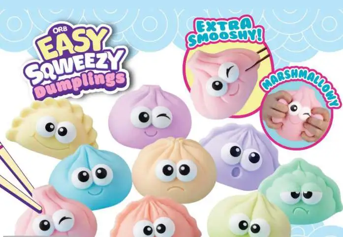 Easy Sqweezy Dumplings Squeeze Toy Mystery Pack [1 RANDOM Color] (Pre-Order ships June)