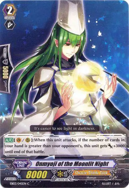 Cardfight Vanguard Cavalry of Black Steel Common Onmyoji of the Moonlit Night EB03-045