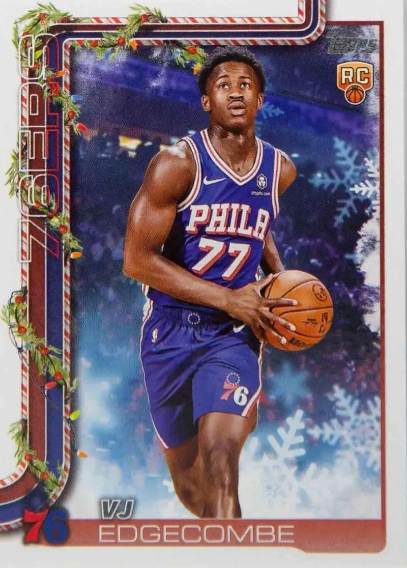 NBA 2025-26 Topps Holiday Basketball Single Card VJ Edgecombe H163 Rookie -  ToyWiz
