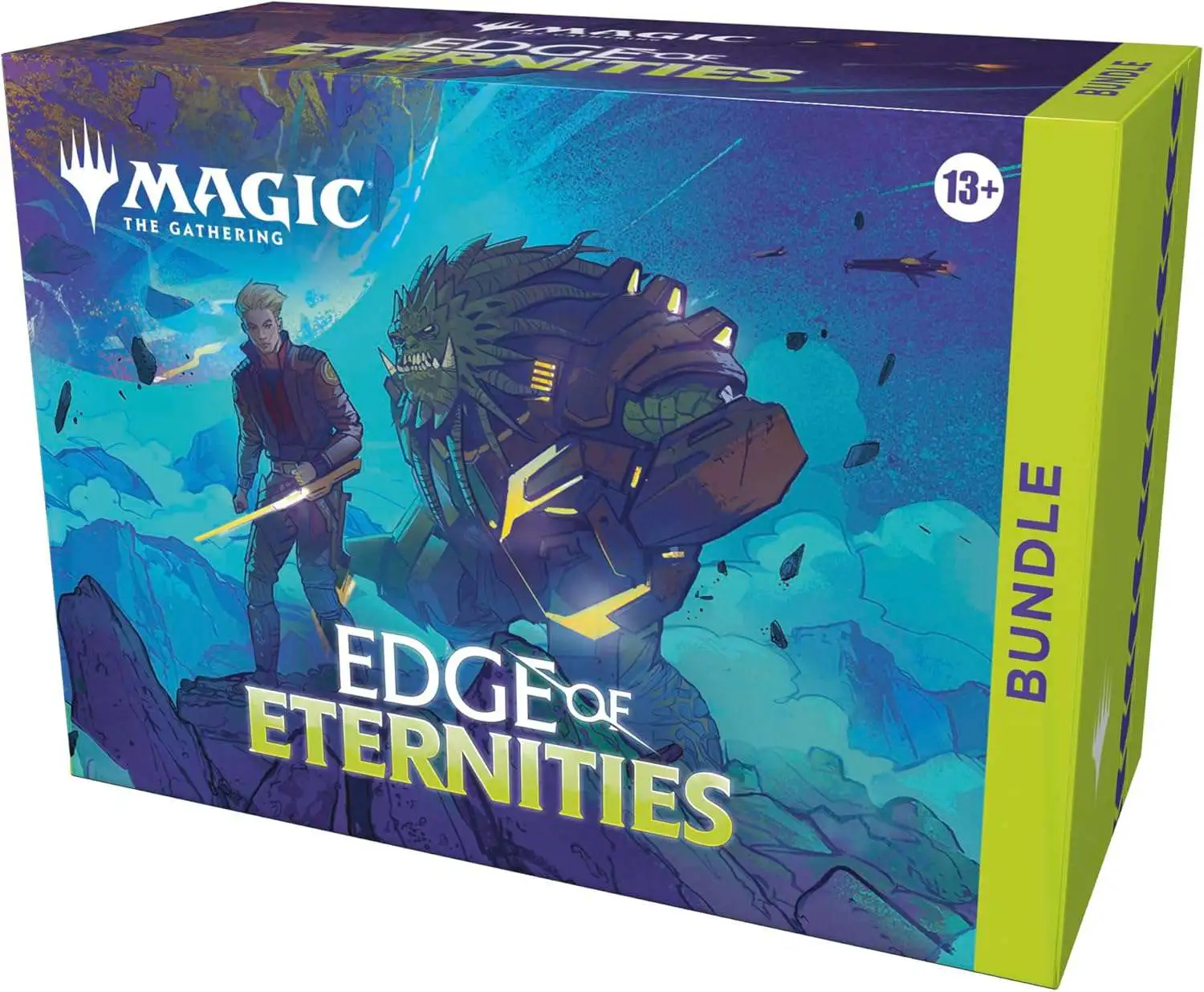 MtG Edge of Eternities Bundle [9 Edge of Eternities MTG Play Boosters, 1 Traditional Foil Alt-Art Card, 40 Lands & More!]