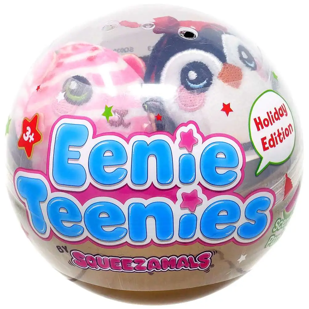 Squeezamals Holiday Edition Eenie Teenies Exclusive Mystery Pack [2 RANDOM Stuffed Animals]