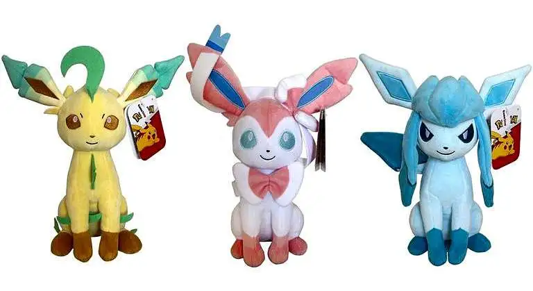  Pokemon 8 Eevee & Sylveon Plush Stuffed Animal Toys, 2-Pack - Eevee  Evolution - Officially Licensed - Gift for Kids - 2+ : Toys & Games