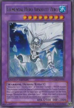 YuGiOh Shonen Jump Ultra Rare Elemental Hero Absolute Zero YG04-EN001