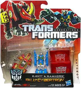 Transformers Generations Fall of Cybertron Eject & Ramhorn Legend Action Figure 2-Pack [Damaged Package, Mint Figures]