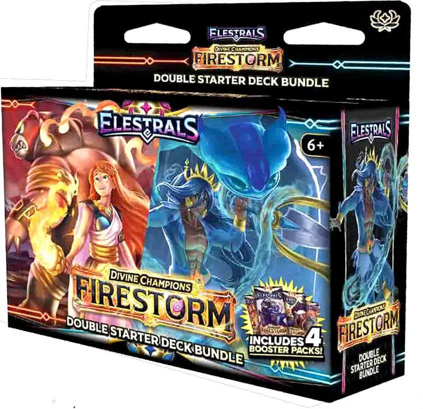 Elestrals TCG Firestorm Hestia vs. Poseidon Double Starter Deck Bundle