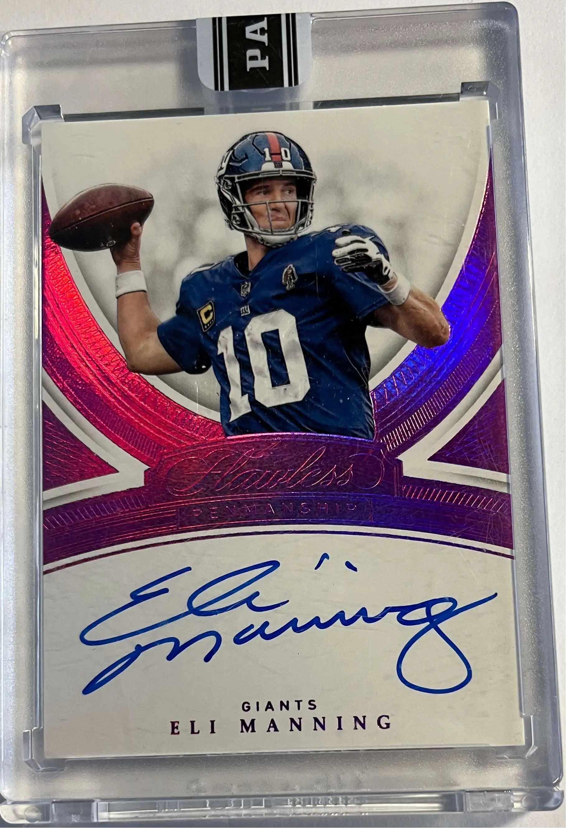 NFL 2018 Flawless Football Eli Manning Black Box 1 of 1 Trading Card FP-EM  Pink Holo Panini - ToyWiz