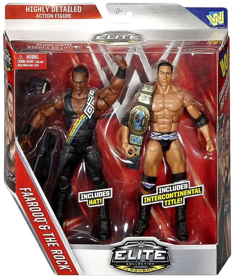 WWE Wrestling Battle Pack Flashback Faarooq & The Rock Exclusive Action Figure 2-Pack [Nation of Domination]