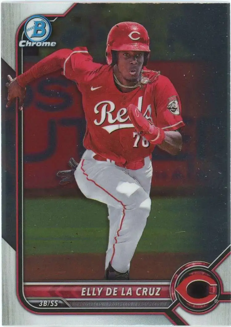 MLB Cincinatti Reds 2022 Bowman Draft Chrome Elly De La Cruz BDC-80 [Rookie]