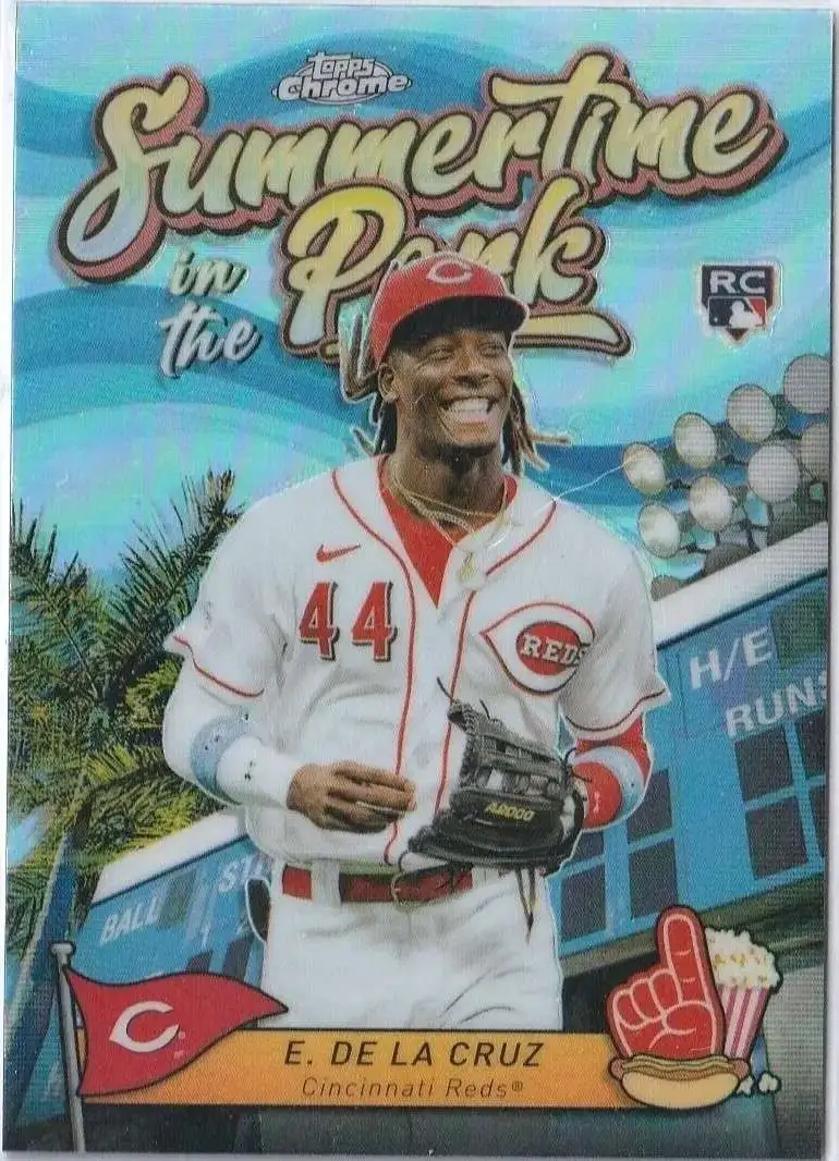 MLB Cincinatti Reds 2024 Topps Chrome Baseball Summertime in the Park Elly De La Cruz SITP-4 [Rookie]