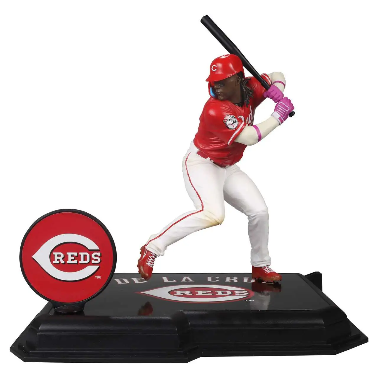 McFarlane Toys MLB Cincinnati Reds Sports Picks Baseball Elly De La Cruz  7-Inch Posed Figure [Red Jersey]