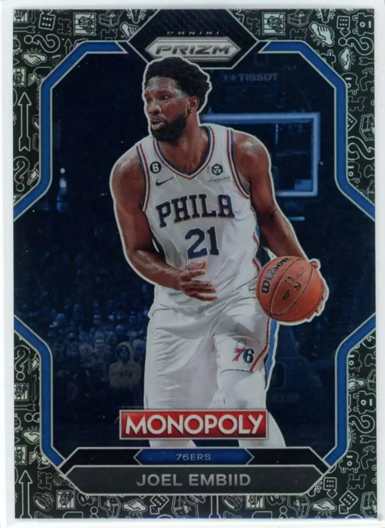 NBA 2022-23 Panini Prizm Monopoly Monopoly Black Joel Embiid PS5