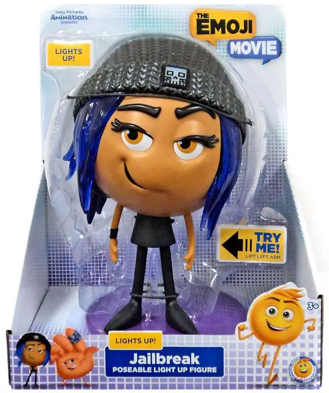 The Emoji Movie Poseable Light Up Jailbreak 8-Inch Figure