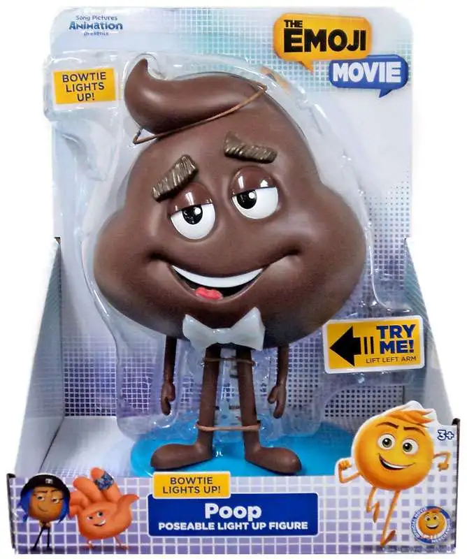 The Emoji Movie Poseable Light Up Poop 8 Figure Just Play ToyWiz