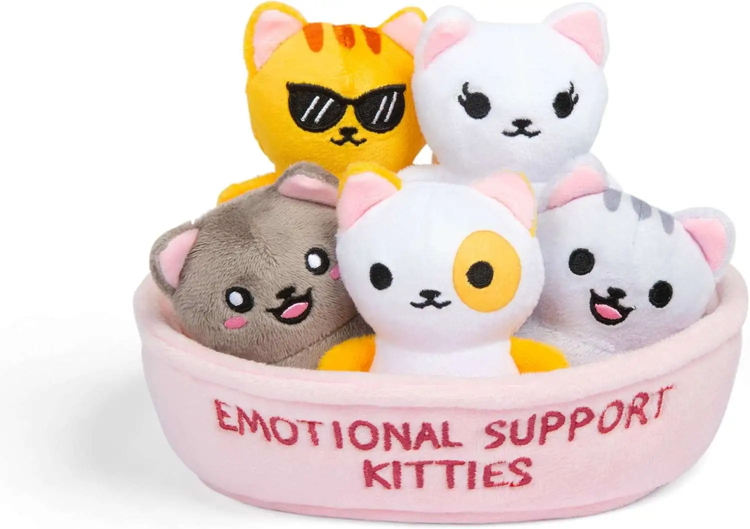 Emotional Support Kitties 8 Plush Set