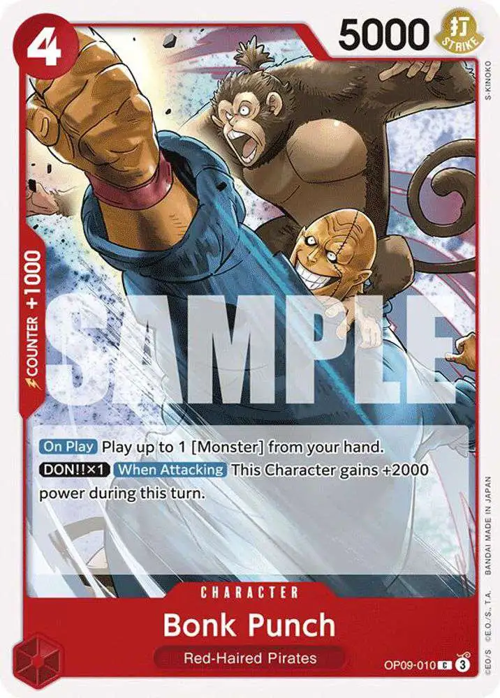 One Piece Trading Card Game Emperors in the New World Common Bonk Punch OP09-010