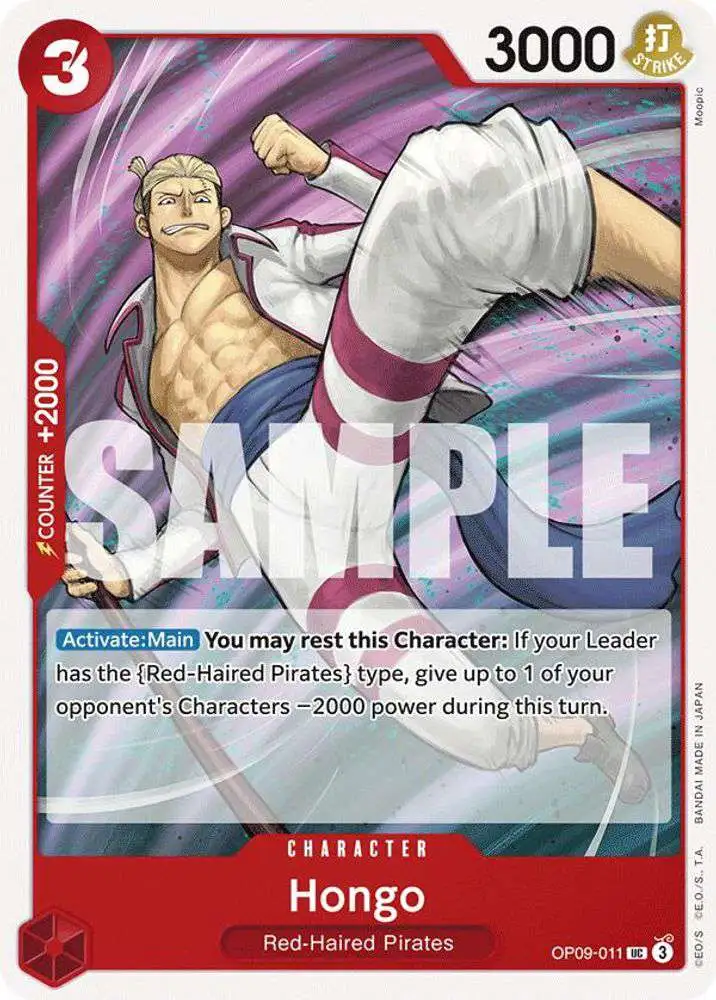 One Piece Trading Card Game Emperors in the New World Uncommon Hongo OP09-011