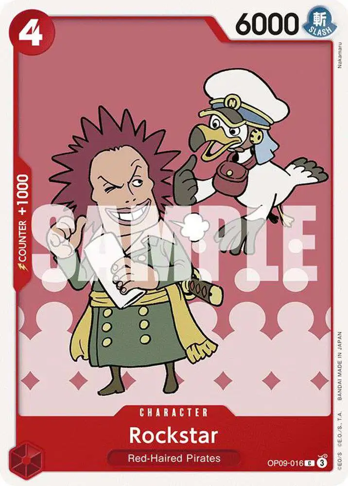 One Piece Trading Card Game Emperors in the New World Common Rockstar OP09-016