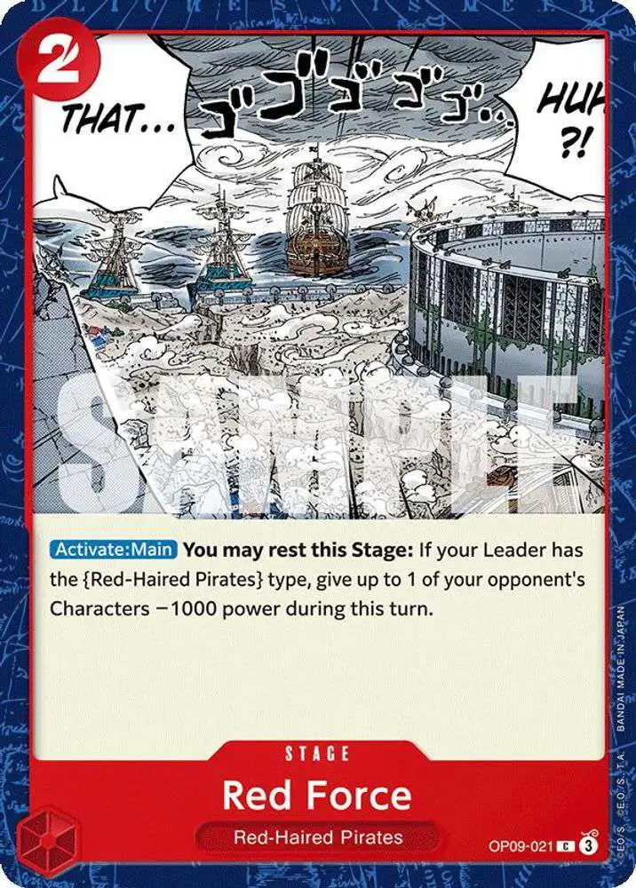 One Piece Trading Card Game Emperors in the New World Common Red Force OP09-021