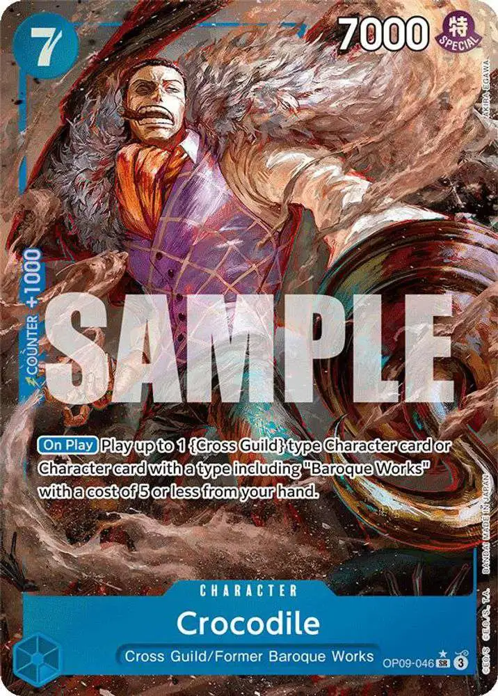 One Piece Trading Card Game Emperors in the New World Single Card Super Rare  Crocodile OP09-046 Parallel - ToyWiz
