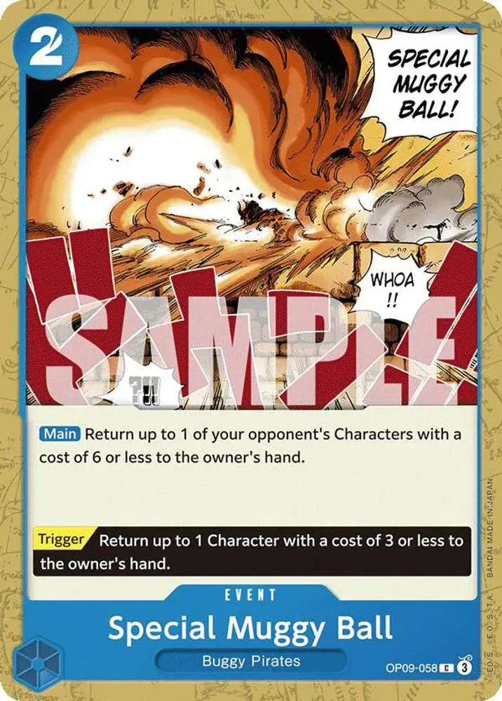 One Piece Trading Card Game Emperors in the New World Common Special Muggy Ball OP09-058